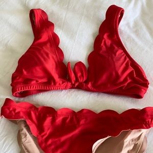 I Crew scalloped bikini